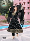 Shreya By Blue Hills Rayon Printed Embroidery Anarkali Kurti With Bottom Dupatta Wholesale Market In Surat